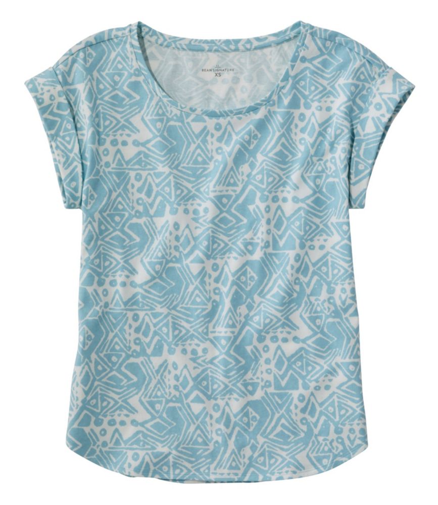 Women's Signature Rangeley Cotton Tee, Scoopneck - leoleo123123