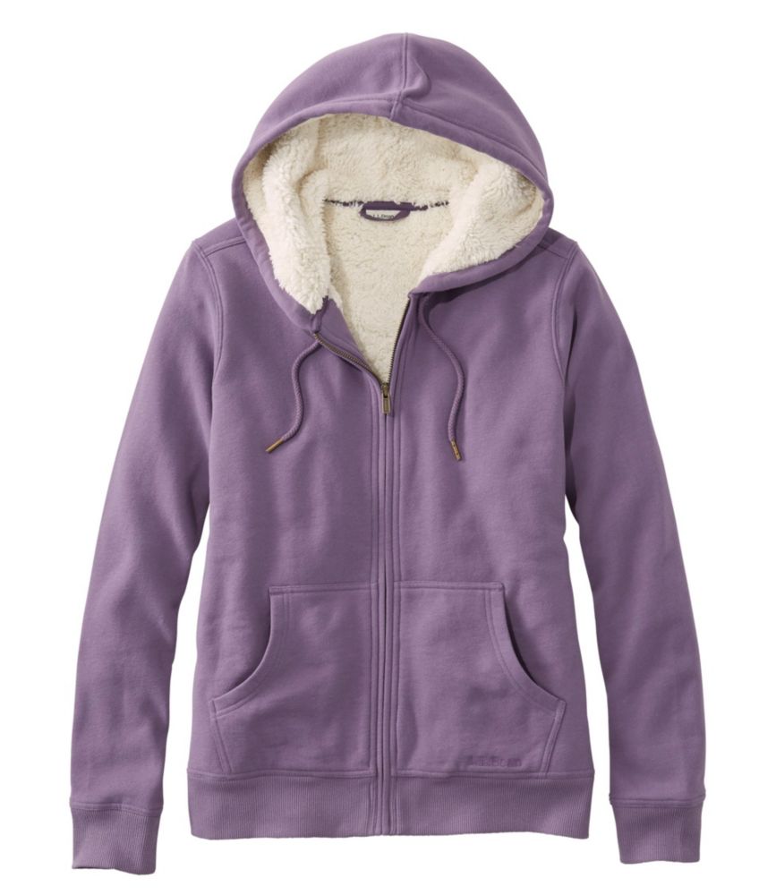 Women's L.L.Bean 1912 Sweatshirt, Sherpa-Lined Hoodie - leoleo123123