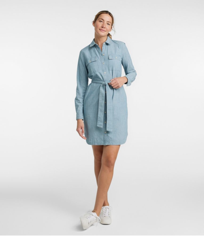 Women's Signature Camp Shirt Dress, Button-Front - leoleo123123