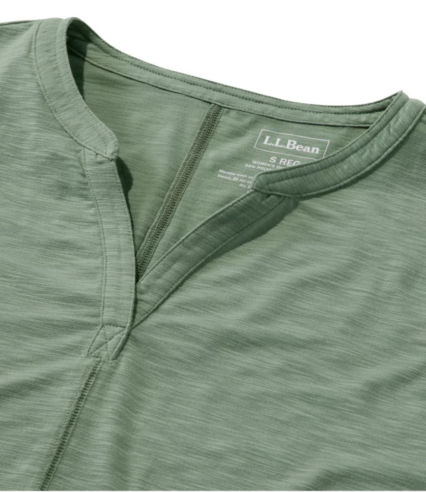 Women's Streamside Tee, Three-Quarter-Sleeve Splitneck - leoleo123123