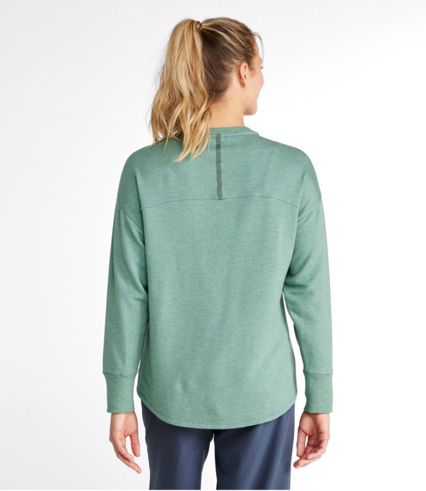 Women's SoftFlex Crewneck Dolman Sleeve Pullover - leoleo123123