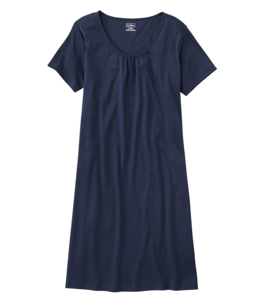 Women's Supima Nightgown, Short-Sleeve - leoleo123123