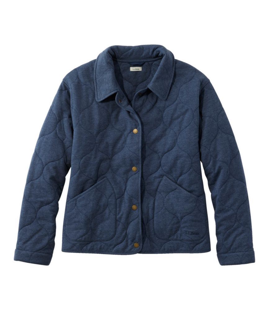 Women's Quilted Knit Jacket - leoleo123123