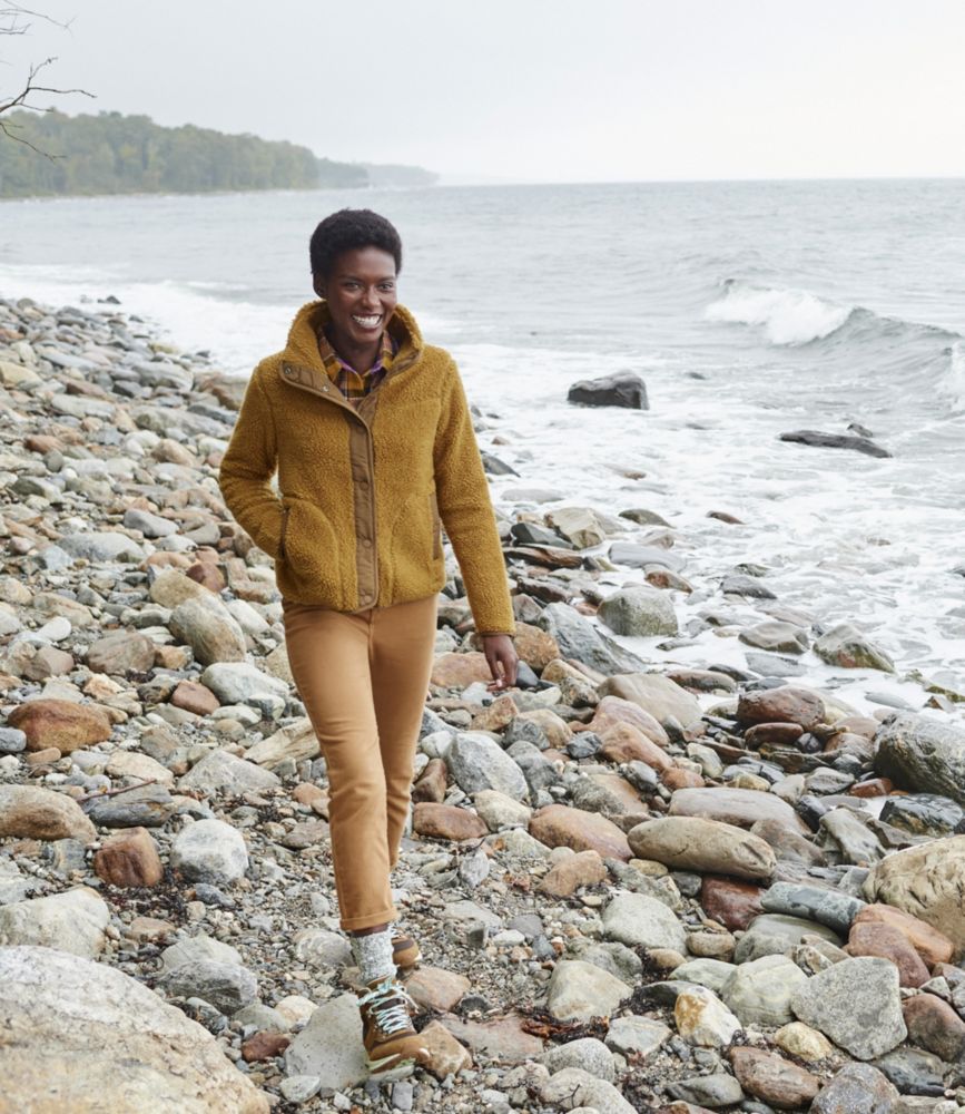 Women's Bean's Sherpa Fleece Jacket - leoleo123123