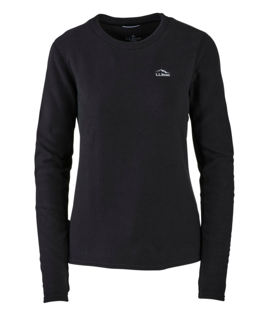 Women's L.L.Bean Fleece Base Layer Crew, Long-Sleeve - leoleo123123