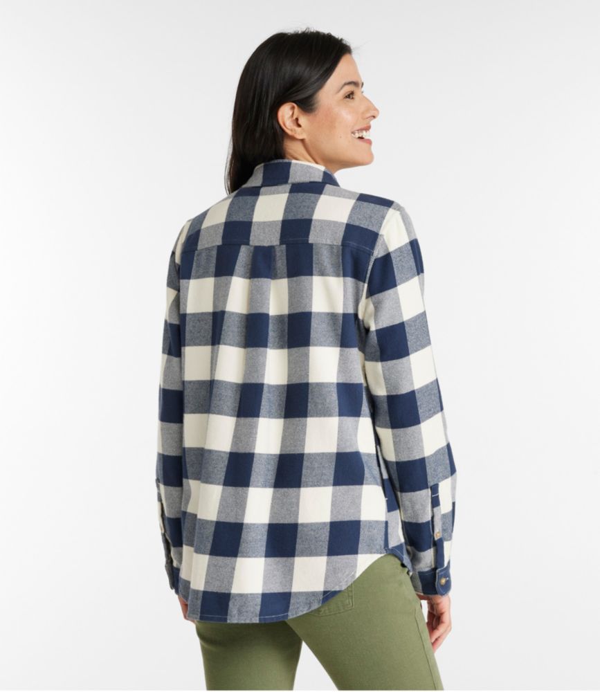 Women's Soft-Brushed Flannel Shirt - leoleo123123