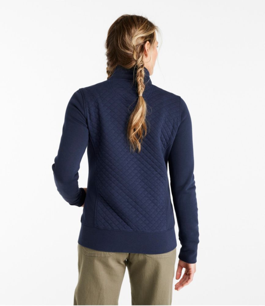 Women's Quilted Full-Zip Sweatshirt - leoleo123123