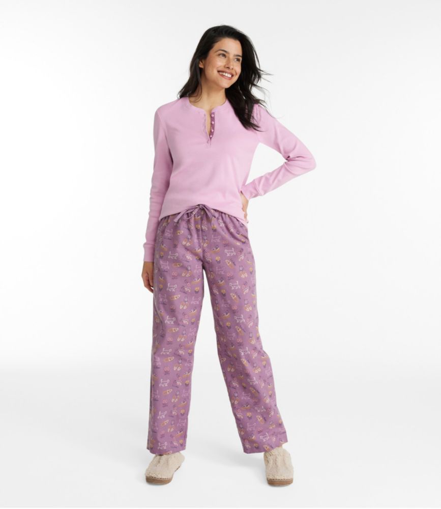 Women's Cozy PJ Set, Print - leoleo123123