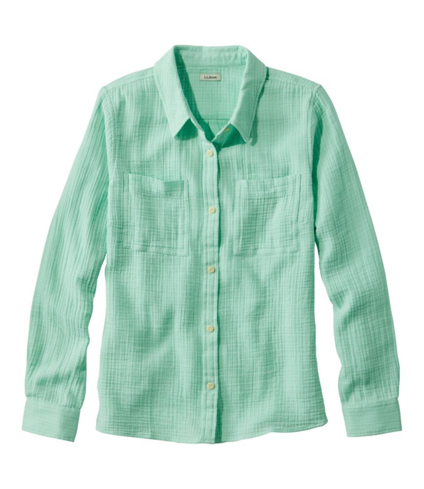 Women's Cloud Gauze Shirt, Long-Sleeve - leoleo123123
