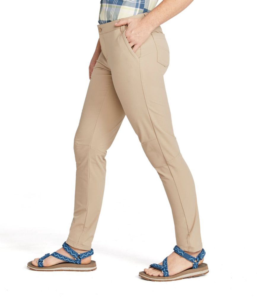 Women's Stretch Explorer Pants, Low-Rise Slim-Leg - leoleo123123