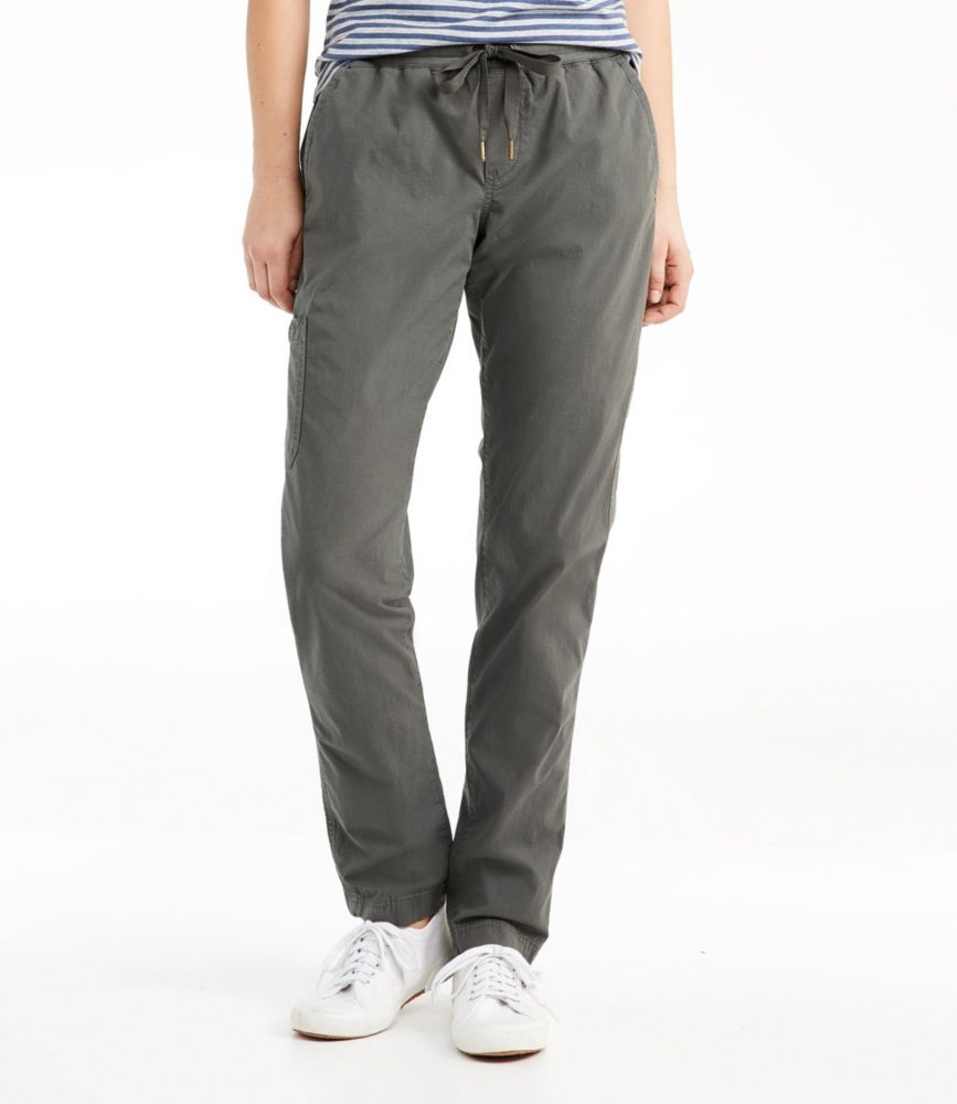 Women's Stretch Ripstop Pull-On Pants, Slim-Leg - leoleo123123