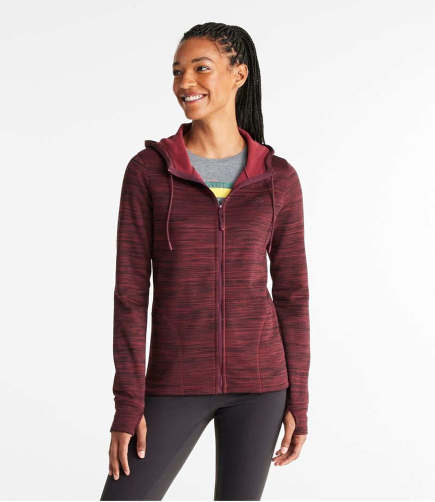 Women's PrimaLoft ThermaStretch Fleece, Full-Zip Hoodie - leoleo123123