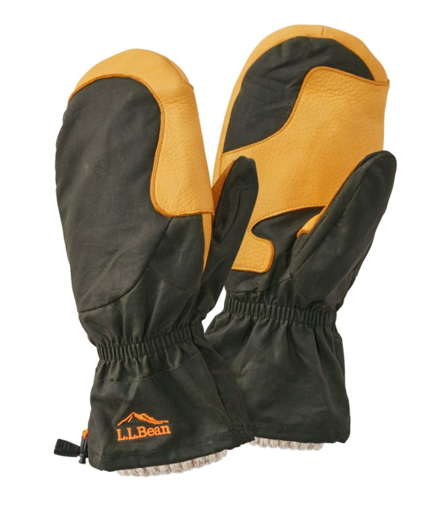 Adults' Waxed Cotton Chopper Mittens - leoleo123123