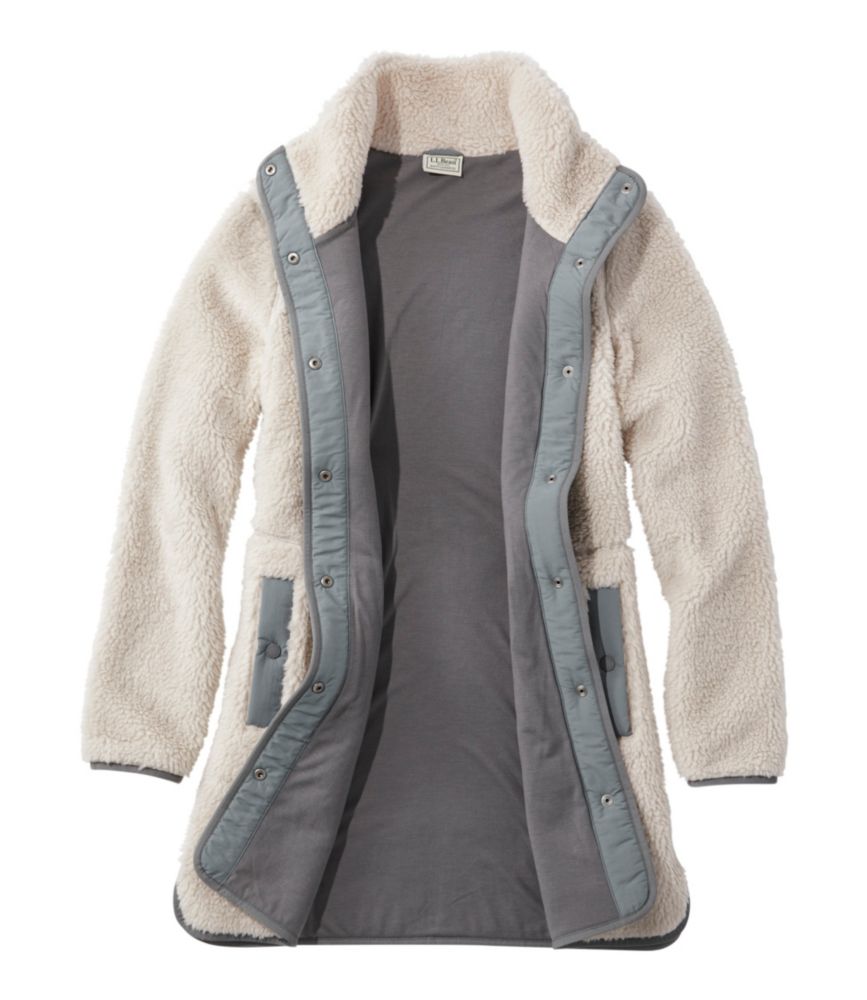 Women's Bean's Sherpa Fleece Coat - leoleo123123