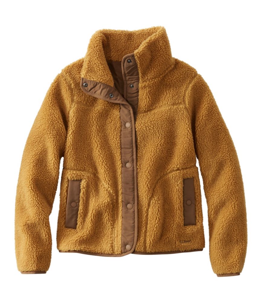 Women's Bean's Sherpa Fleece Jacket - leoleo123123