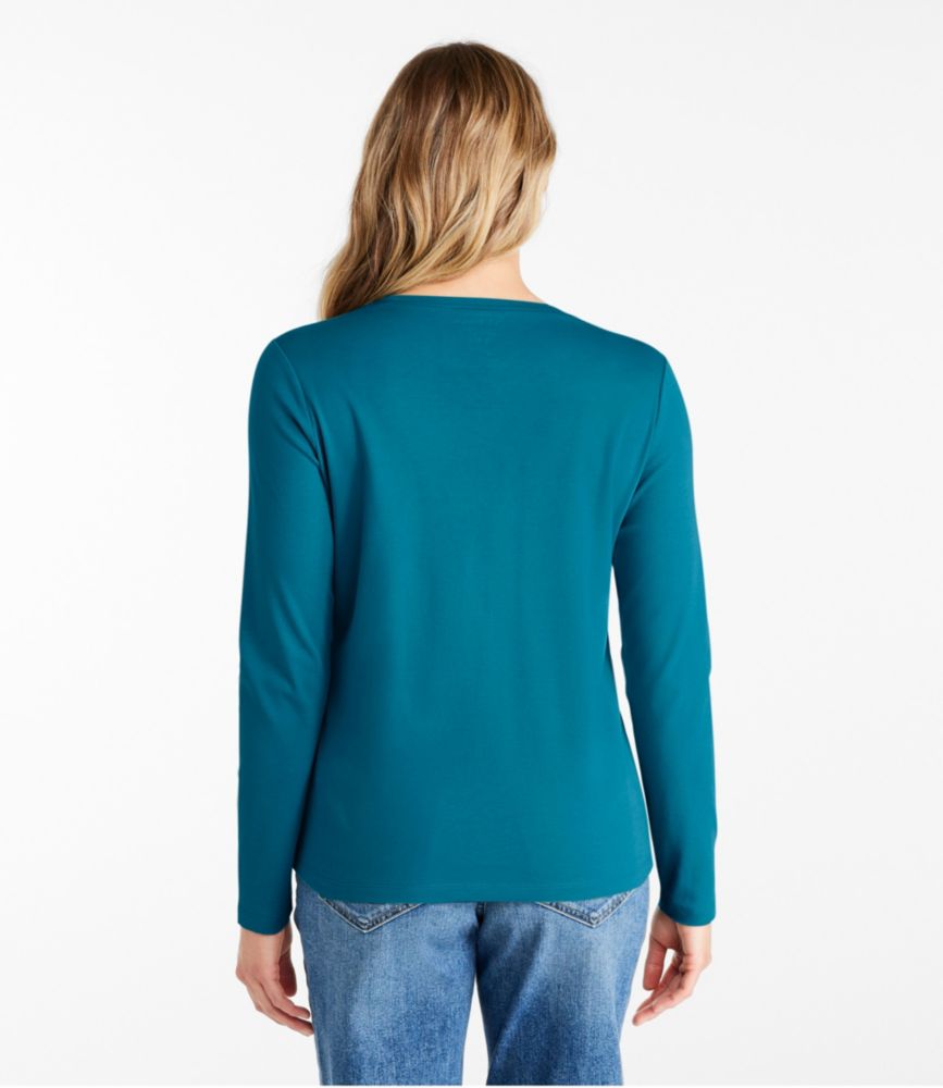 Women's L.L.Bean Tee, Long-Sleeve Crewneck - leoleo123123