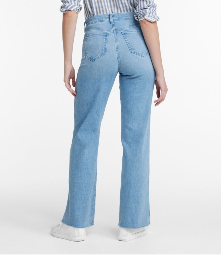 Women's L.L.Bean Everyday Stretch Jeans, High-Rise Relaxed Wide-Leg - leoleo123123