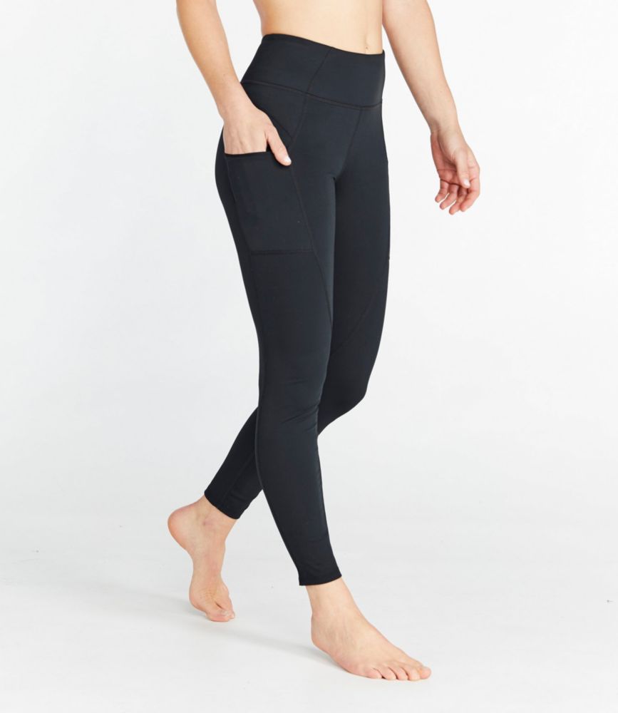 Women's L.L.Bean Everyday Performance High-Rise 7/8 Tights, High-Rise Pocket - leoleo123123