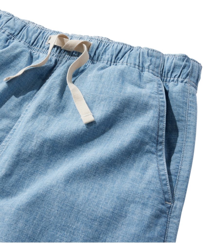 Women's Lakewashed Pull-On Skirt, Mid-Rise Chambray - leoleo123123