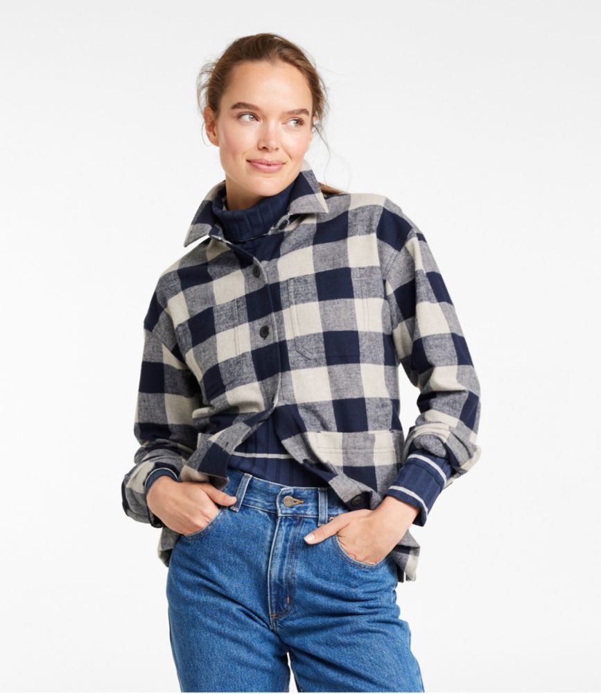 Women's Signature Chamois Shirt-Jacket, Pattern - leoleo123123