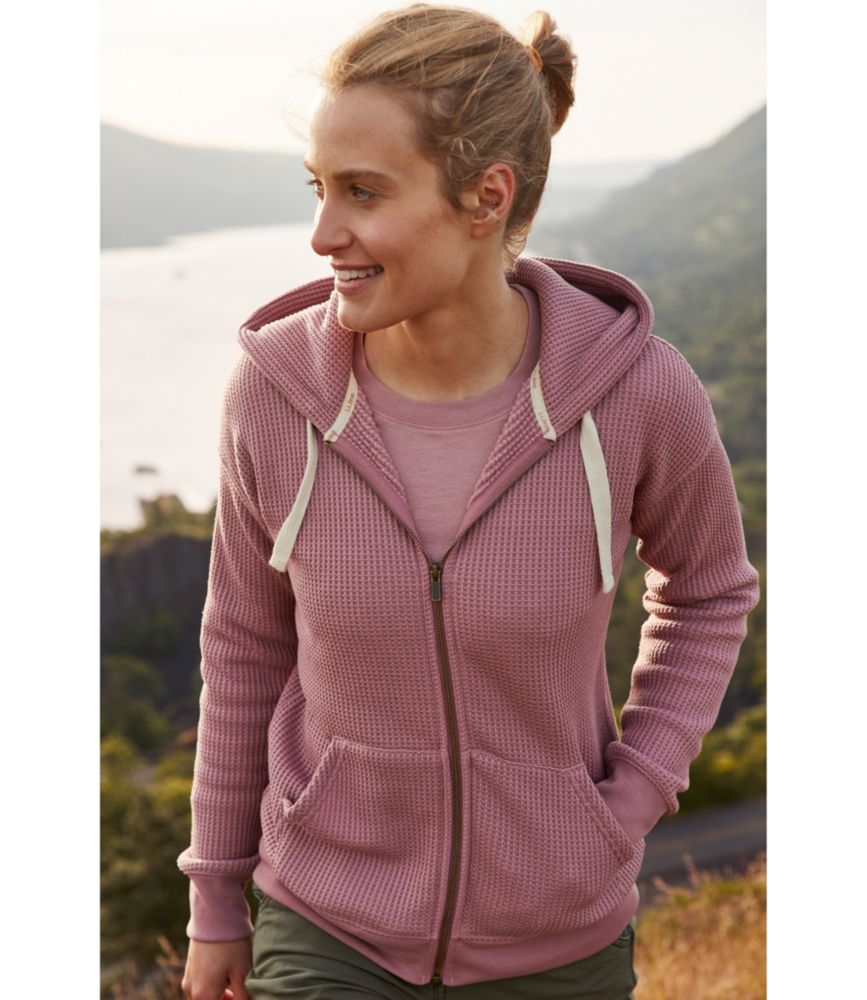 Women's Birchwood Brushed Waffle Full-Zip Hoodie - leoleo123123