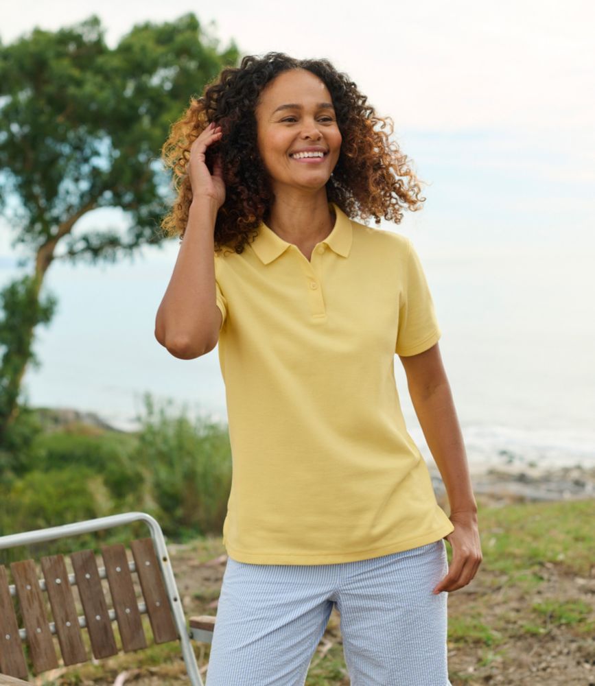 Women's Premium Double L Polo, Relaxed Fit - leoleo123123