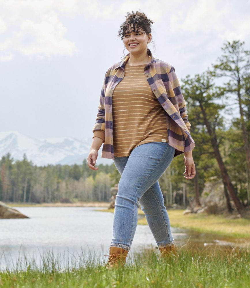 Women's Soft-Brushed Flannel Shirt - leoleo123123