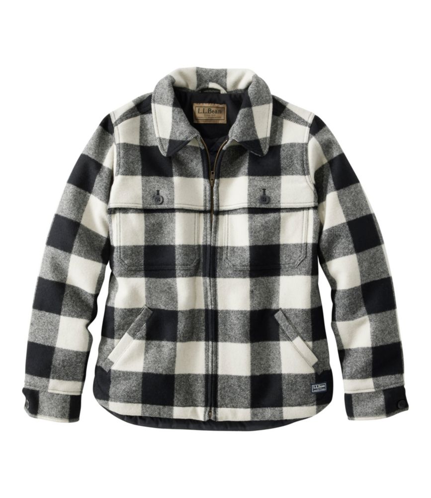 Women's Maine Guide Zip Front Jac-Shirt with Primaloft, Plaid - leoleo123123