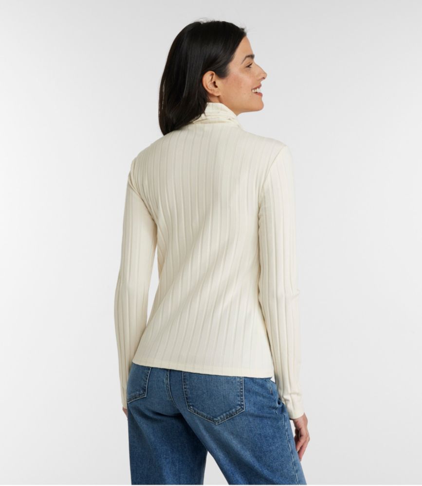 Women's Signature Ribbed Turtleneck - leoleo123123