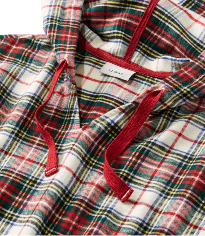 Women's Scotch Plaid Flannel Sleep Top - leoleo123123