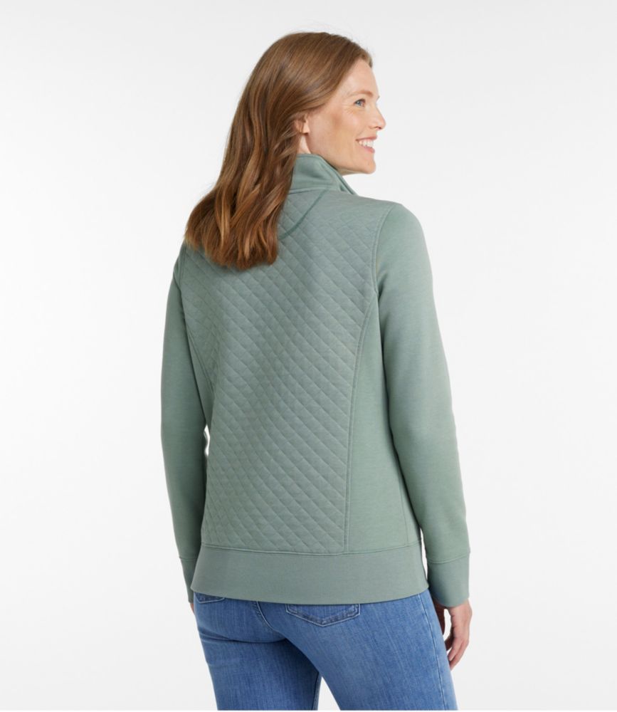 Women's Quilted Quarter-Zip Pullover - leoleo123123