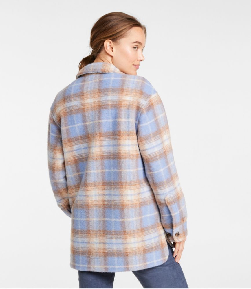 Women's Brushed Plaid Shacket - leoleo123123