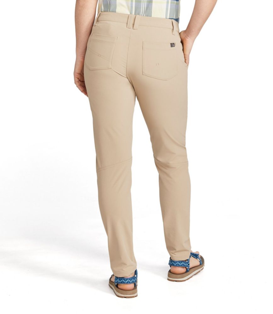 Women's Stretch Explorer Pants, Low-Rise Slim-Leg - leoleo123123