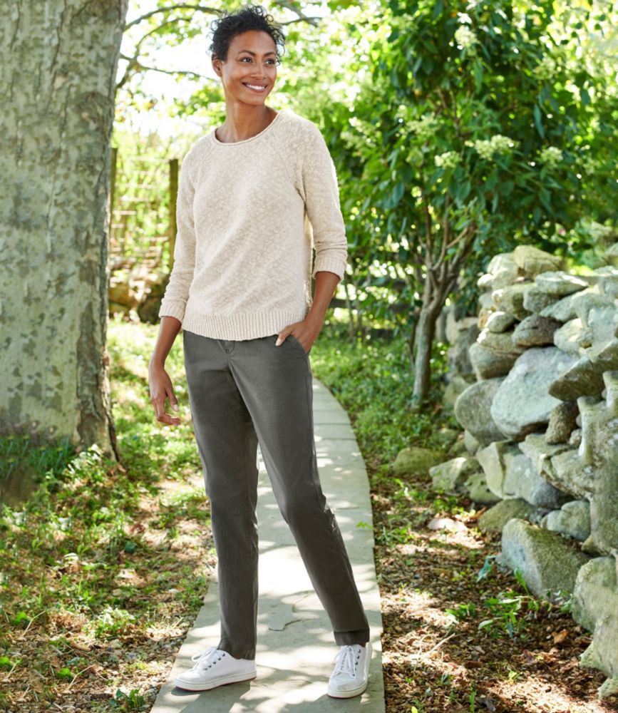 Women's Midweight Cotton Slub Rollneck Pullover - leoleo123123
