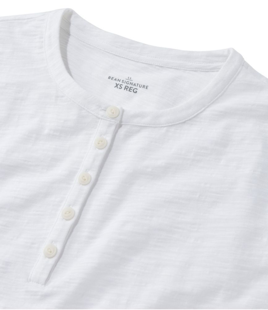 Women's Signature Slub Tee, Short-Sleeve Henley - leoleo123123
