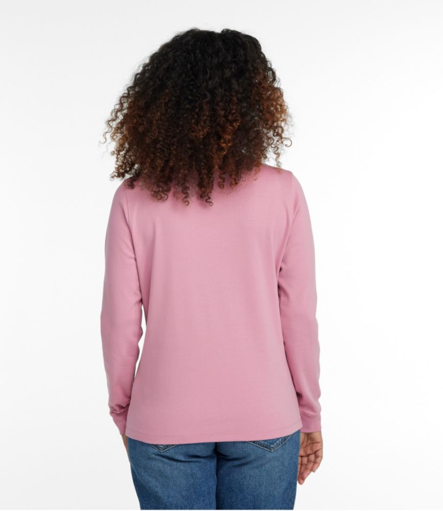 Women's L.L.Bean Interlock Mock-Turtleneck, Long-Sleeve - leoleo123123