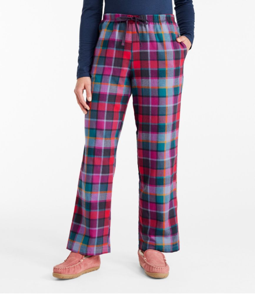 Women's L.L.Bean Flannel Sleep Pants, Plaid - leoleo123123