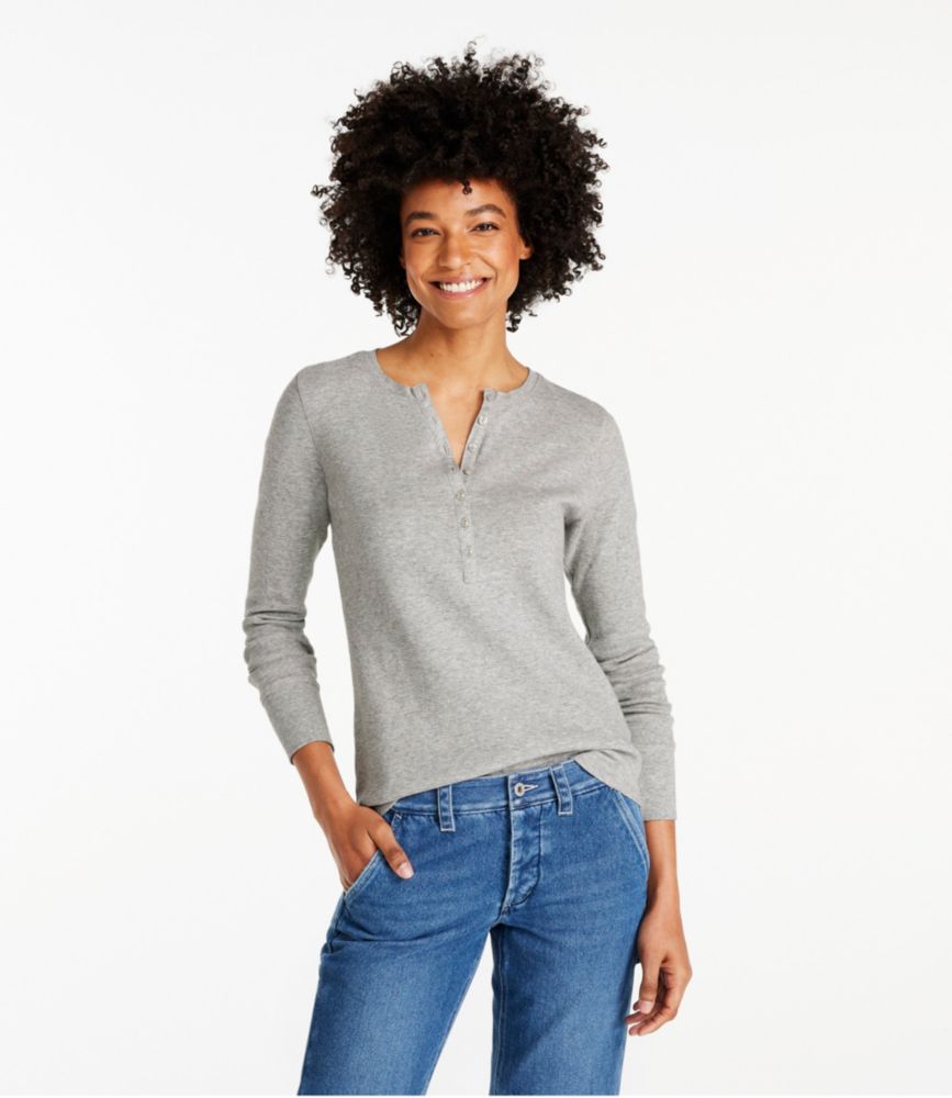 Women's Waffle-Knit Henley - leoleo123123