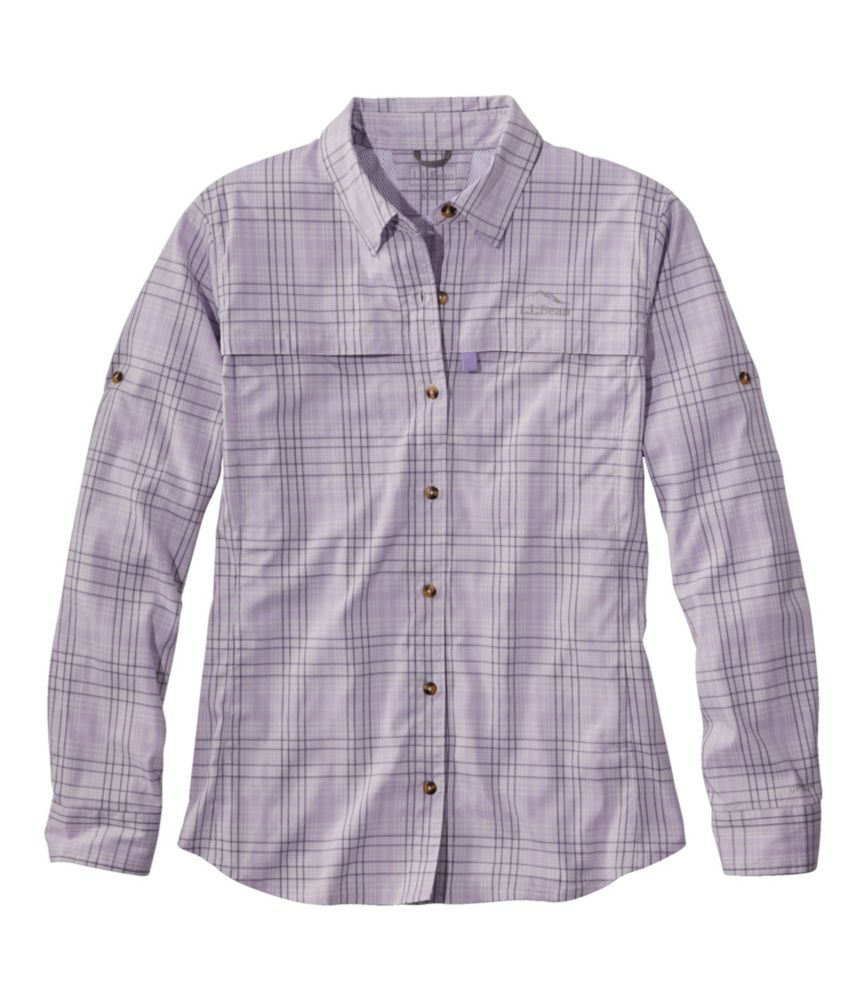 Women's Tropicwear Shirt, Plaid Long-Sleeve - leoleo123123