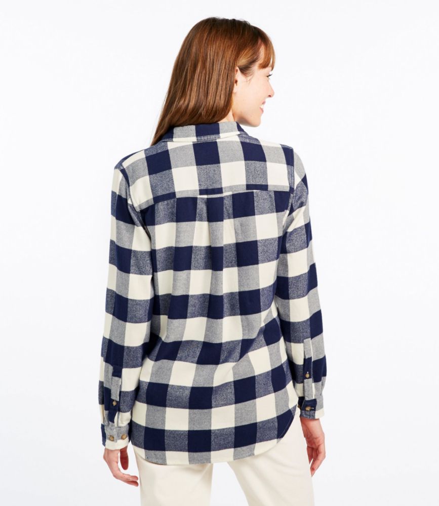 Women's L.L.Bean Organic Flannel Shirt, Plaid - leoleo123123