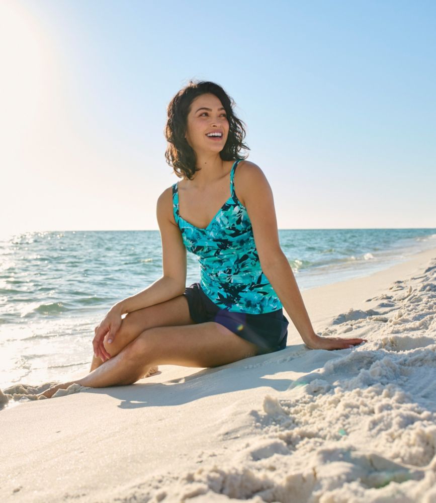 Women's Shaping Swimwear, Tankini Top Print - leoleo123123