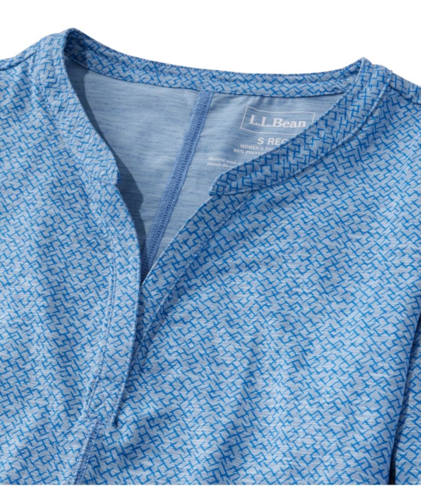 Women's Streamside Tee, Three-Quarter-Sleeve Splitneck, Print - leoleo123123