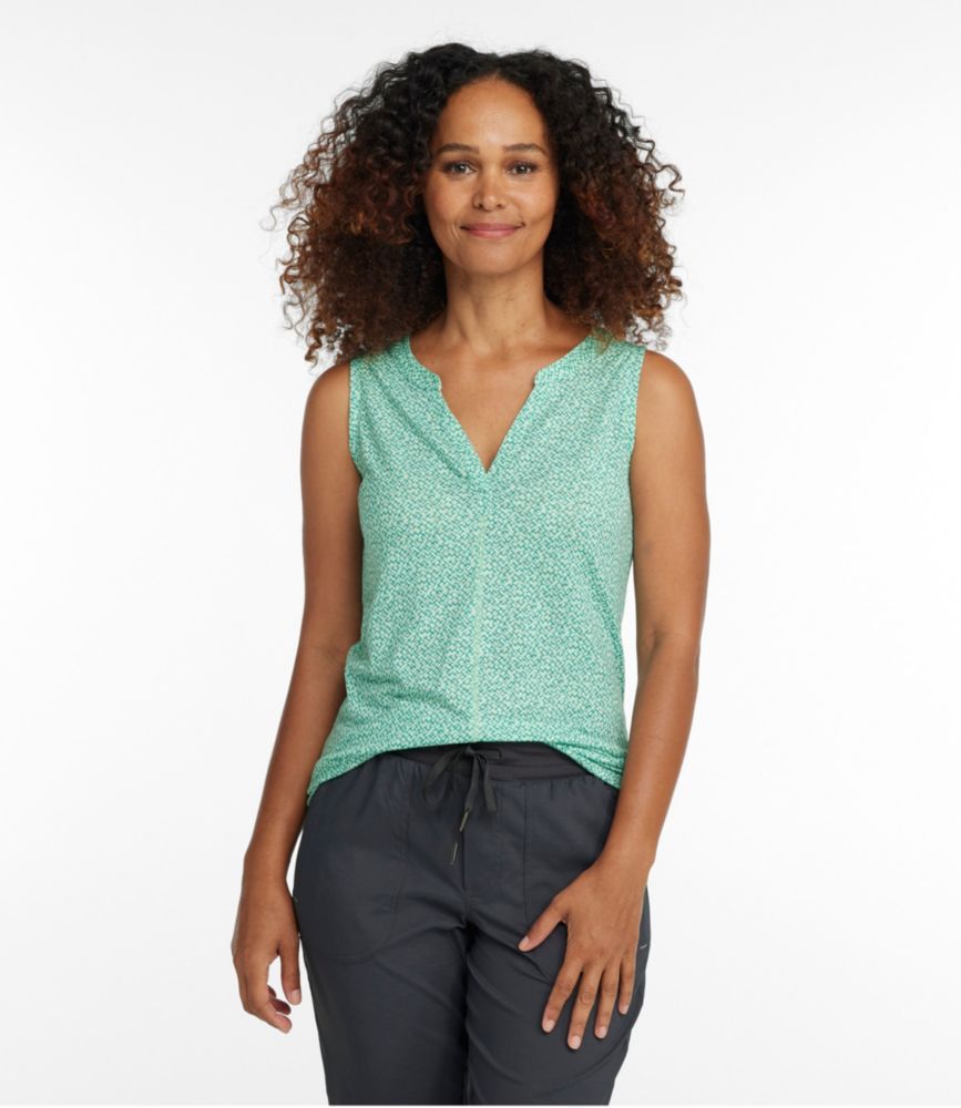 Women's Streamside Tank, Splitneck Print - leoleo123123
