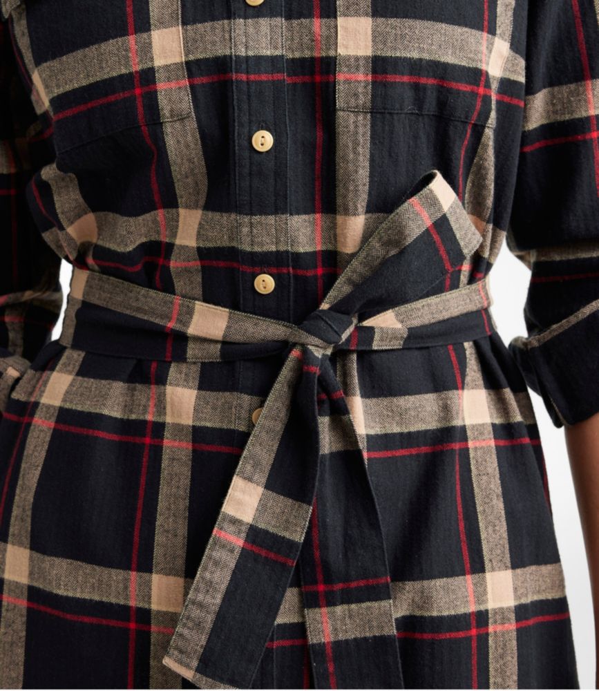 Women's Signature Camp Flannel Shirt Dress, Button-Front - leoleo123123