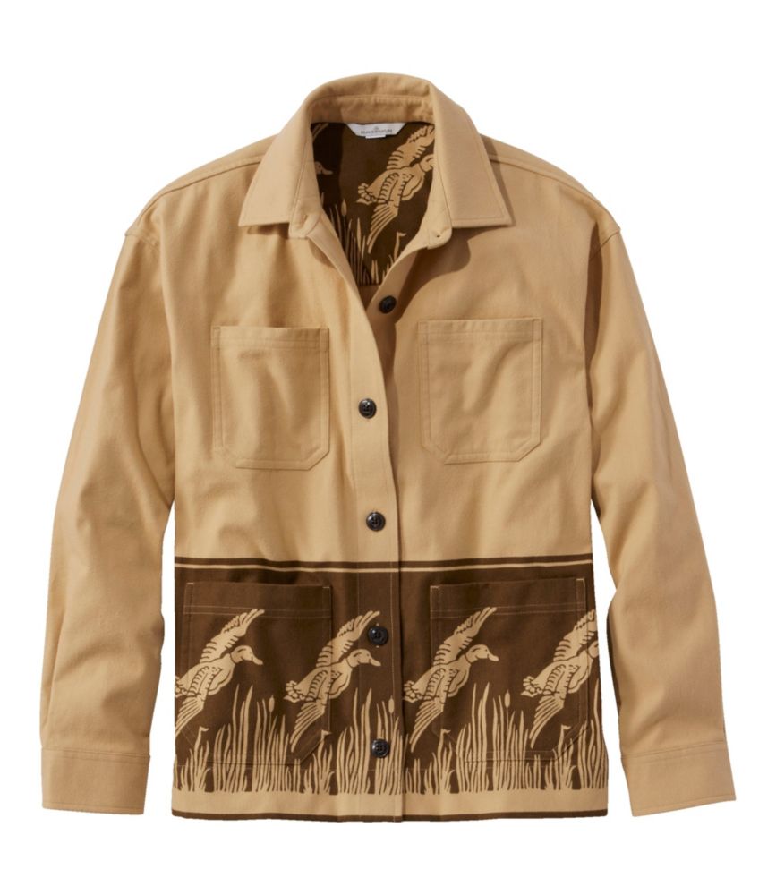 Women's Signature Chamois Shirt-Jacket, Pattern - leoleo123123