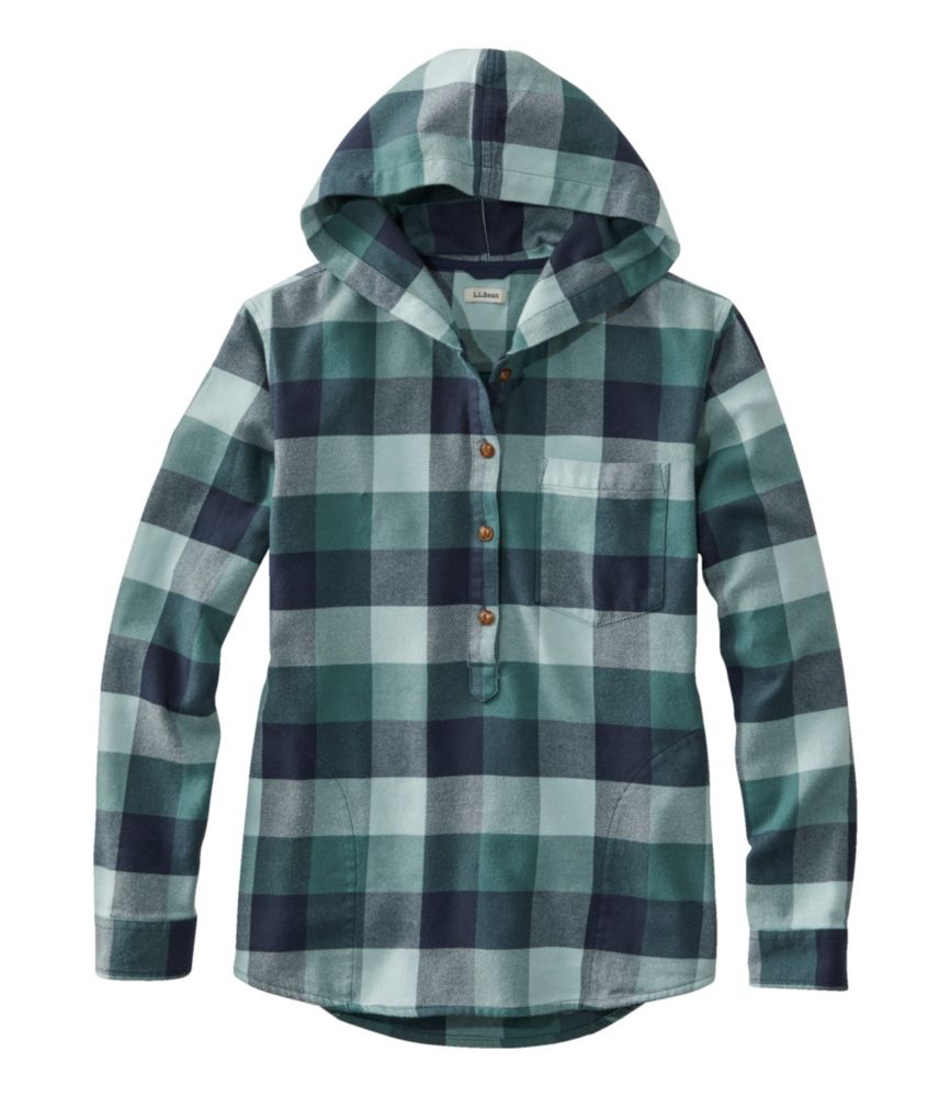 Women's Soft-Brushed Flannel Hoodie - leoleo123123