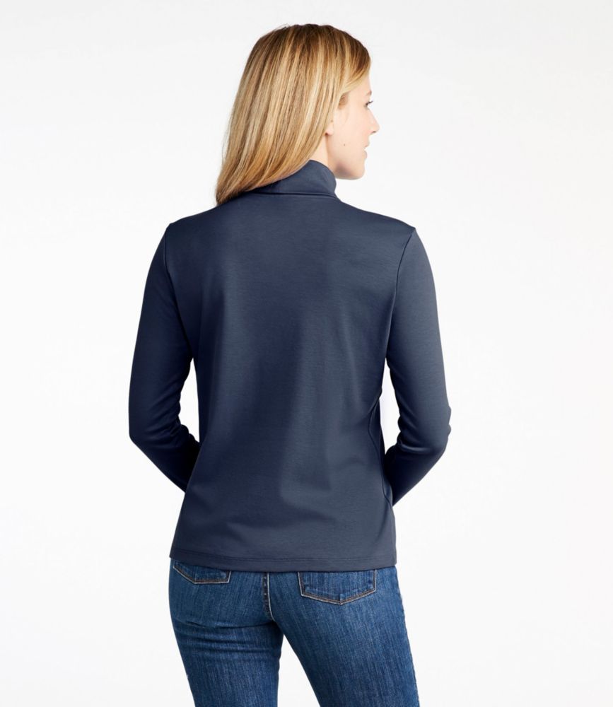Women's Pima Cotton Turtleneck, Long-Sleeve - leoleo123123