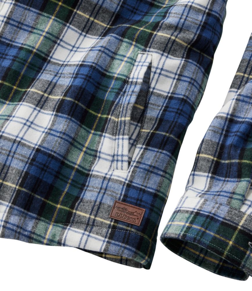 Women's Scotch Plaid Shirt, Sherpa-Lined - leoleo123123