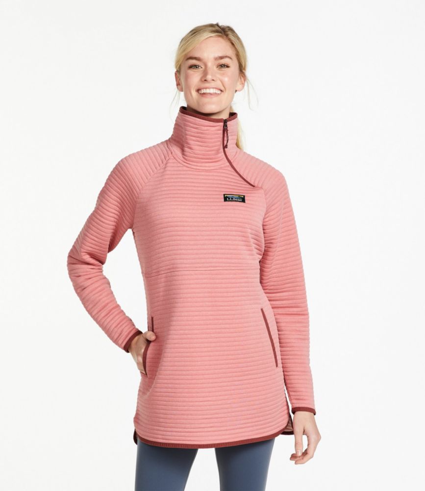 Women's Airlight Knit Asymmetrical Quarter-Zip Tunic - leoleo123123