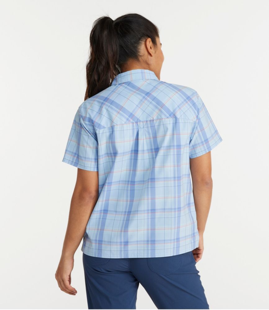 Women's Everyday SunSmart® Woven Shirt, Short-Sleeve Plaid - leoleo123123